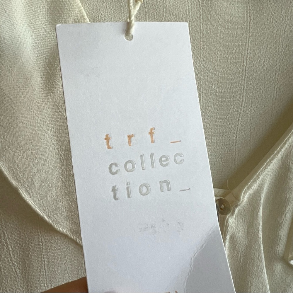 NWD Zara Ruffle Button Trafaluc Collection Blouse - Picture 6 of 7